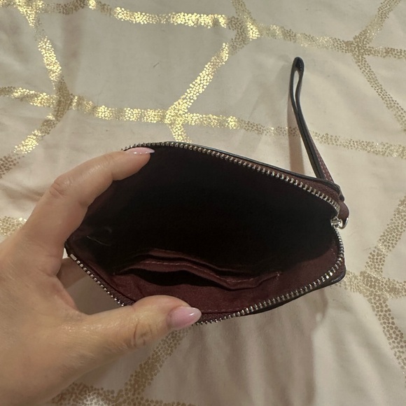 Coach Maroon Glitter Wristlet NWOT - Picture 4 of 4